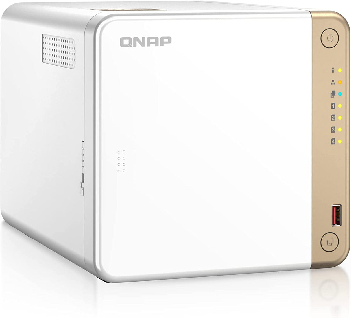 QNAP TS-462-2G-US 4 Bay Multimedia Desktop NAS with Intel Celeron Dual-core Processor with M.2 PCIe Slots and PCIe expandability and 2.5GbE (2.5G/1G/100M) Network Connectivity (Diskless)