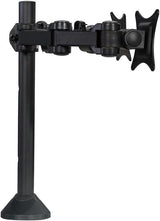 SIIG Tilt/swivel/rotate/Extend Desk Mount for 13 to 27 Inches Dual Monitor, Black (CE-MT0Q11-S1)