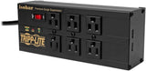 TRIPP LITE 6-Outlet Isobar Premium Surge Protector with 2 USB Ports, 10ft Cord (IBAR6ULTRAUSBB) 6-Outlet with USB Charging