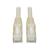 Tripp Lite Cat6 Gigabit Snagless Molded Patch Cable (RJ45 M/M) - White, 15-ft.(N201-015-WH) 15-ft. White
