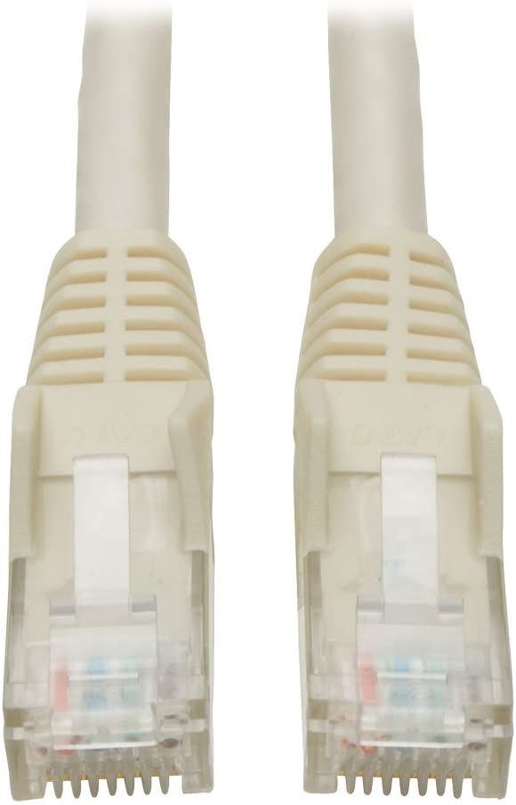 Tripp Lite Cat6 Gigabit Snagless Molded Patch Cable (RJ45 M/M) - White, 3-ft.(N201-003-WH) 3-ft. White