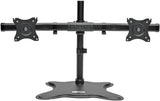 TRIPP LITE DDR1327SDD Dual Monitor Mount Stand, Swivel &amp; Tilt, 13-27 Inch Flat Screen Displays, Desktop Mount, Black