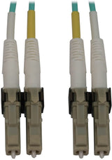 Tripp Lite Switchable Fiber Cable, 400G Duplex Multimode 50/125 OM3 (LC Duplex-PC/LC Duplex-PC), Round LSZH Jacket, Aqua, 5 Meters / 16.4 Feet, Lifetime Limited Manufacturer's Warranty (N820X-05M) 16.4 ft / 5M