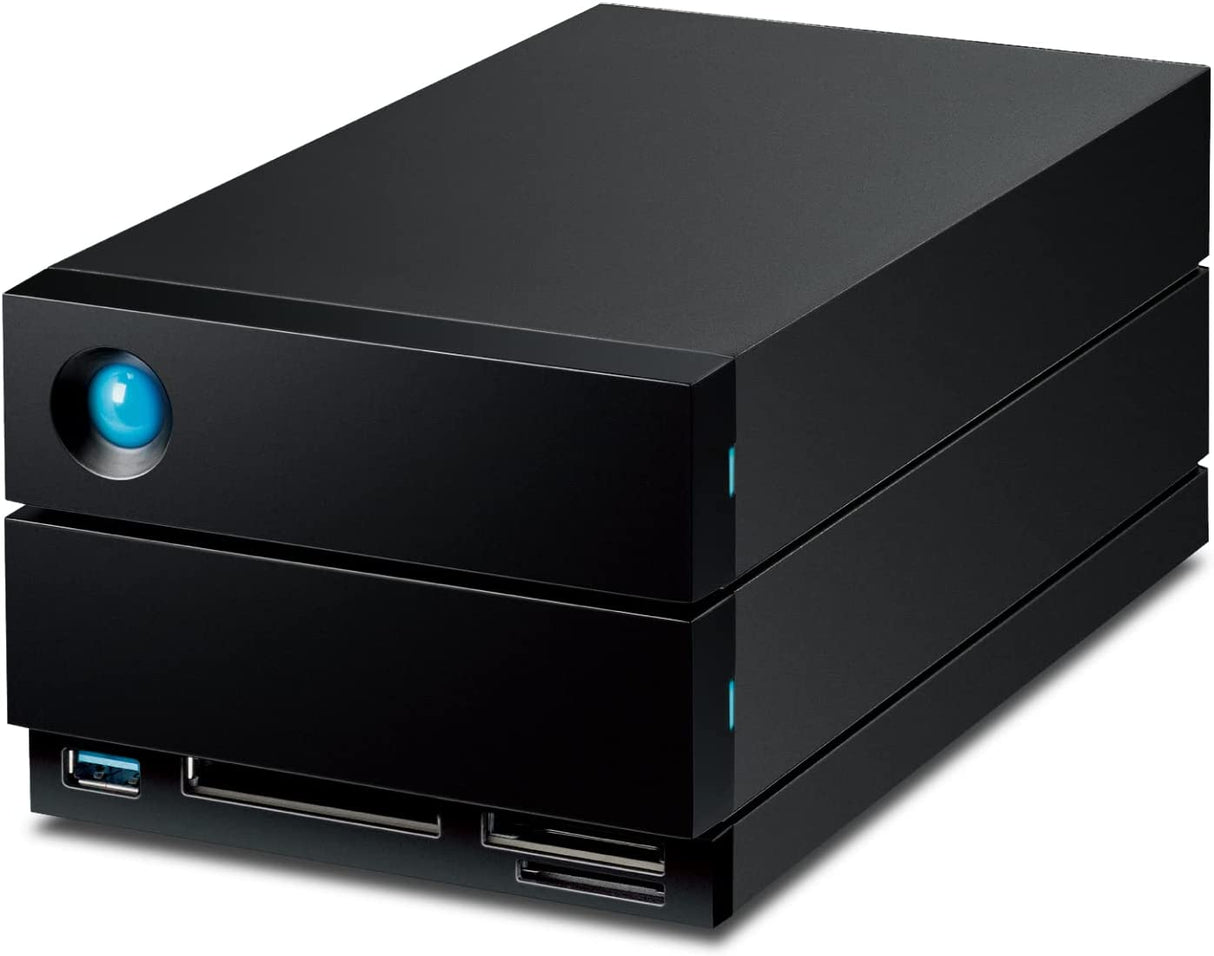 Seagate LaCie 2big Dock RAID 16TB External HDD - Thunderbolt and USB4 Compatibility, Data Recovery (STLG16000400)