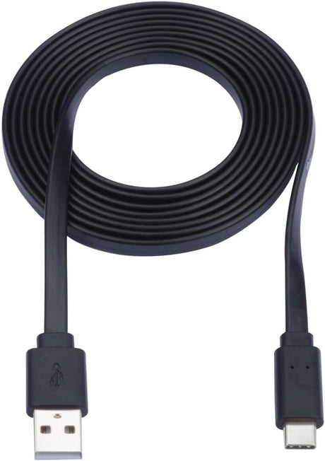 Tripp Lite USB-A to USB-C Cable, Flat Cable Design, USB 2.0, Thunderbolt 3 Compatible Sync and Charge, M/M 3 ft (U038-003-FL)