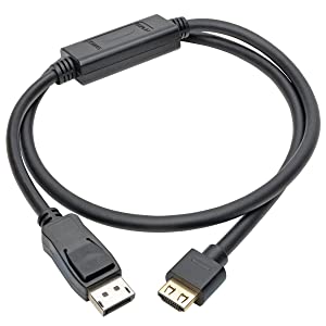 TRIPP LITE P582-003 DisplayPort to HDMI(R) Adapter Cable, 3 ft Consumer Electronics