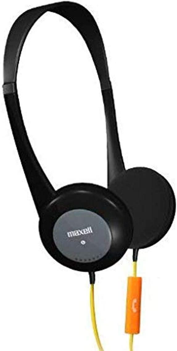 Maxell 195004 Action Kids Headphone with Microphone Black Black Standard Packaging