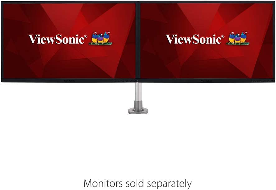 ViewSonic LCD-DMA-001 Dual Monitor Mounting Arm with Vesa Mount up to Two 24" Monitors 24-Inch Monitors