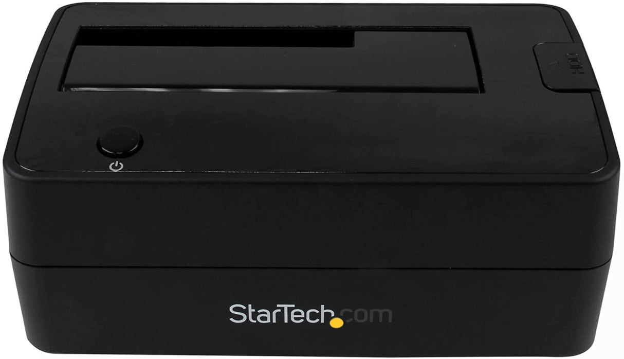 StarTech.com USB 3.1 (10Gbps) Single-Bay Dock for 2.5"/3.5" SATA SSD/HDD - USB 3.1 Hard Drive Docking Station with UASP (SDOCKU313) Black