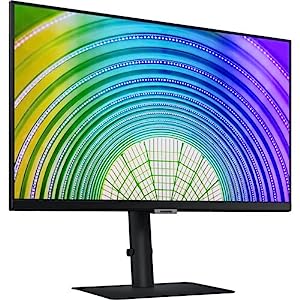 SAMSUNG ViewFinity S60UA Series 24-Inch WQHD Monitor, 75Hz, IPS Panel, USB-C, HDR10 (1 Billion Colors), Height Adjustable Stand, TUV-Certified Intelligent Eye Care (LS24A608UCNXGO)