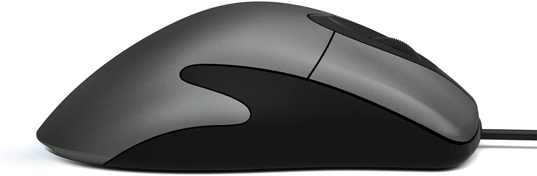 Microsoft Classic Intellimouse - Gray. Ultra-Slim and Lightweight, Comfortable Ergonomic Design, Wired, USB Mouse for PC/Laptop/Desktop
