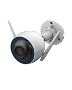 EZVIZ Outdoor Security Camera, 3MP, Color Night Vision, Waving-Hand Recognition, Active Light &amp; Siren Alarm, AI-Powered Person &amp; Vehicle Detection, IP67 Weatherproof, Two-Way Talk | H3 3MP