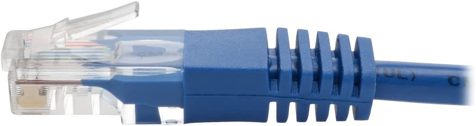 Tripp Lite Cat5 Cat5e Molded Patch Cable 350Mhz UTP Blue RJ45 M/M 12ft 12' (N002-012-BL)