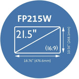 Kensington FP215W Privacy Screen for 21.5-Inch 16:9 Aspect Ratio Widescreen Monitors (K55797WW) Monitor 21.5 Inch - 16:9