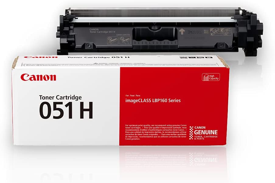 Canon Genuine Toner Cartridge 051 Black, High Capacity (2169C001), 1-Pack, for Canon imageCLASS MF264dw, MF267dw, MF269dw, LBP162dw Laser Printers