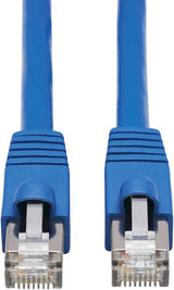 Tripp Lite Cat6a 10G Ethernet Cable, PoE, CMR-LP, Snagless F/UTP Network Patch Cable (RJ45 M/M), Blue, 50 ft. (N261P-050-BL)