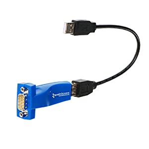 Brainboxes RS232 1 Port USB to Serial Adapter 1 Port RS232 Desktop