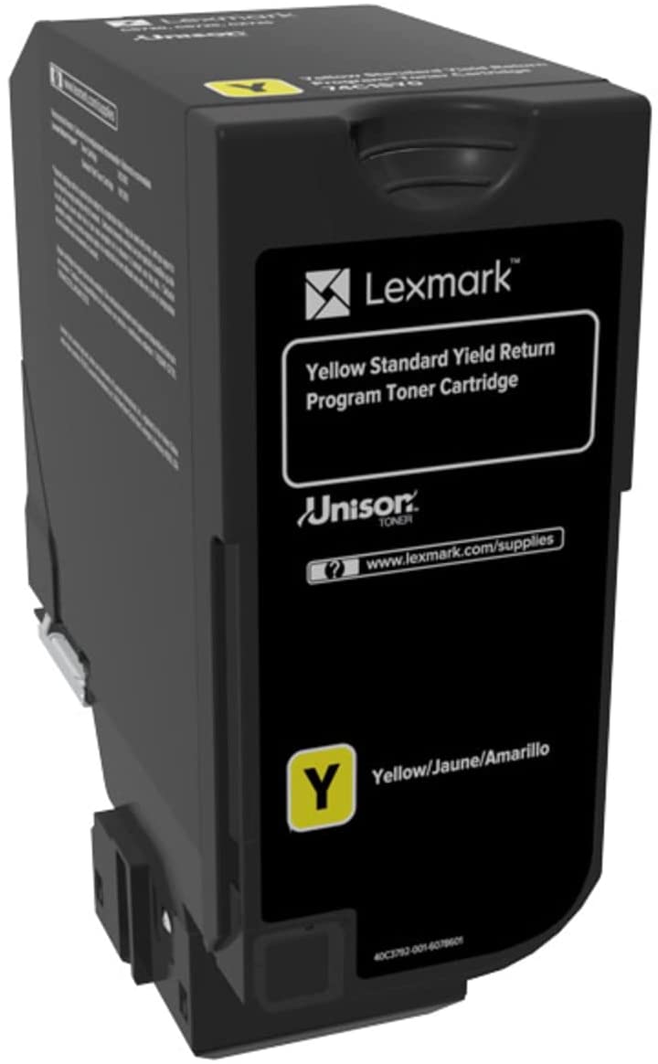 Lexmark 74C1SY0 Unison Toner Cartridge, Yellow