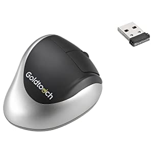 Goldtouch KOV-GTM-BTD Bluetooth Comfort Mouse with Dongle (Right-Handed)