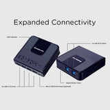 IOGEAR 4x2 USB 3.0 Peripheral Sharing Switch - Share 4 USB Devices Between 2 Computers - LED Indicators - Cables n Remote Included - PC - MAC - Printer - Scanner - Mouse/Keyboard and More - GUS432 2X4 USB 3.0