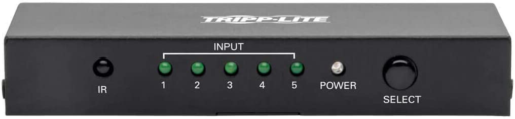 Tripp Lite HDMI Switch 5-Port for Video &amp; Audio 4K x 2K UHD 60 Hz with Remote HDMI 2.0 HDCP 2.2 EDID