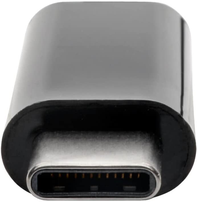 Tripp Lite USB C to VGA Adapter Converter 1080P M/F Black USB Type C, USB 3.1 Gen 1, Portable, Thunderbolt 3 (U444-06N-VB-AM)