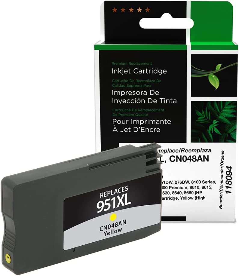 Clover imaging group Clover Remanufactured Ink Cartridge Replacement for HP CN048AN (HP 951XL) | Yellow | High Yield
