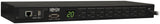 Tripp Lite 1.9kW Single-Phase Monitored PDU, 120V Outlets (8 5-15/20R), L5-20P/5-20P Adapter, 12 ft. Cord, 1U Rack-Mount, LX Platform Interface, TAA (PDUMNH20)