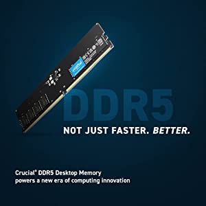 Crucial RAM 64GB Kit (2x32GB) DDR5 5200MHz (or 4800MHz) Desktop Memory CT2K32G52C42U5 64GB Kit (2x32GB) 5200MHZ