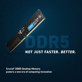 Crucial RAM 32GB DDR5 4800MHz CL40 Desktop Memory CT32G48C40U5 32GB DDR5 UDIMM