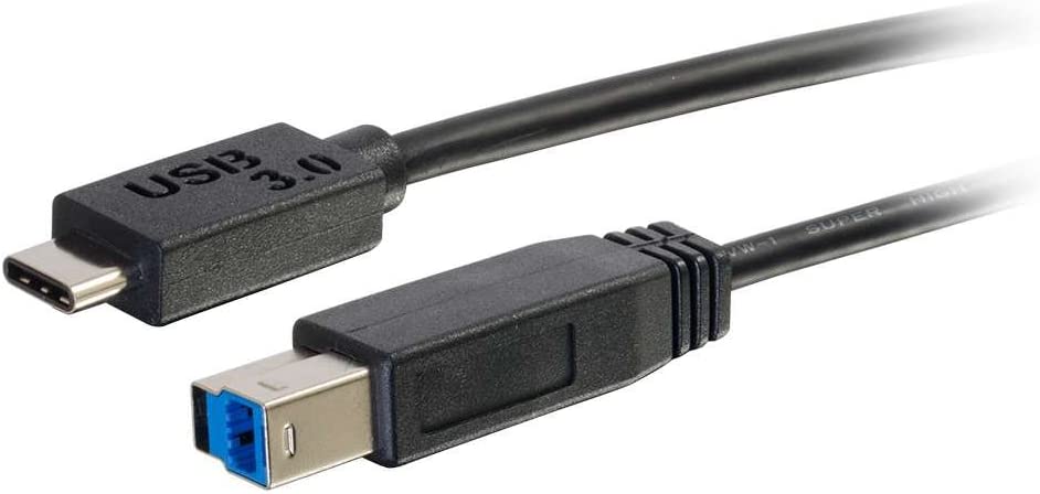 C2g/ cables to go C2G 28866 USB 3.0 (USB 3.1 Gen 1) USB-C to USB-B Cable Thunderbolt 3, Tablet, Chromebook Pixel, Samsung Galaxy TabPro S, LG G6, MacBook (6 Feet, 1.82 Meters)