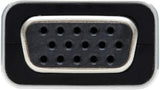 Tripp Lite USB-C to VGA Flat Cable, Flat USB C to VGA Apapter Cable (M/F), 1920 x 1200 60 Hz, Thunderbolt 3 Compatible, Black, 5 in (U444-F5N-VGA)