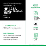 Clover imaging group Clover Remanufactured Toner Cartridge Replacement for HP CB540A (HP 125A) | Black Black 2,200