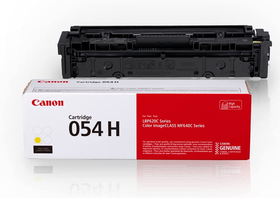 Canon Genuine Toner, Cartridge 054 Yellow, High Capacity (3025C001) 1 Pack, for Canon Color imageCLASS MF641Cdw, MF642Cdw, MF644Cdw, LBP622Cdw Laser Printer Yellow High Capacity Toner