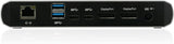 IOGEAR 9 Port Thunderbolt 3 Hub - 4K Dual Display 60Hz - 2 Displayport 1.2 - 60W Charging for Laptop - 40Gbps Speeds - Integrated Ethernet - 3.5mm Audio - GTD737 Quantum Dual Mode