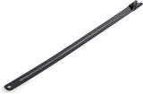 StarTech.com 9"(22cm) Metal Cable Ties - 1/4"(7mm) Wide, 2-1/4"(55mm) Bundle Dia. 100lb(45kg) Tensile Strength, Nylon Coated 316 Stainless Steel, Self Locking Metal Detectable Ties, 50 Pack (CBMMCT)