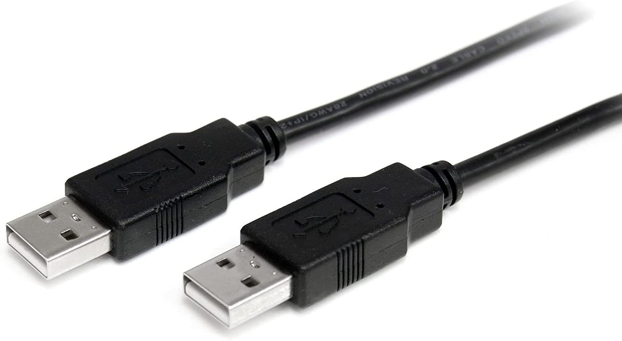 StarTech.com 2m USB 2.0 A to A Cable - M/M - 2m USB 2.0 aa Cable - USB a male to a male Cable (USB2AA2M), Black Black 6 ft / 2m