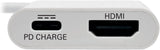 Tripp Lite U444-06N-H4-C USB-C-HDMI DisplayPort Alternate Mode External Video Adapter with USB-C PD Charging Port, White HDMI (4K) + Charging Port