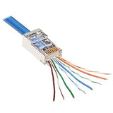 Tripp Lite Ca6 RJ45 Pass-Through FTP Modular Plug 100 Pack (N232-100-FTP) FTP 100-Pack