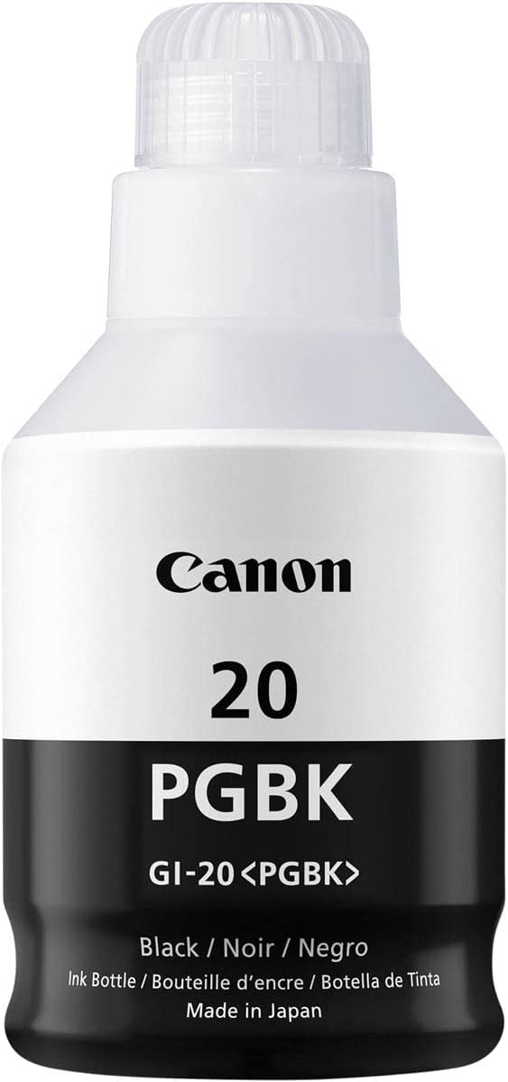 Genuine Canon GI-20 Pigment Black Ink Bottle