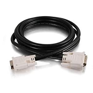 C2g/ cables to go C2G 26911 DVI-D M/M Dual Link Digital Video Cable, Black (6.6 Feet, 2 Meters)