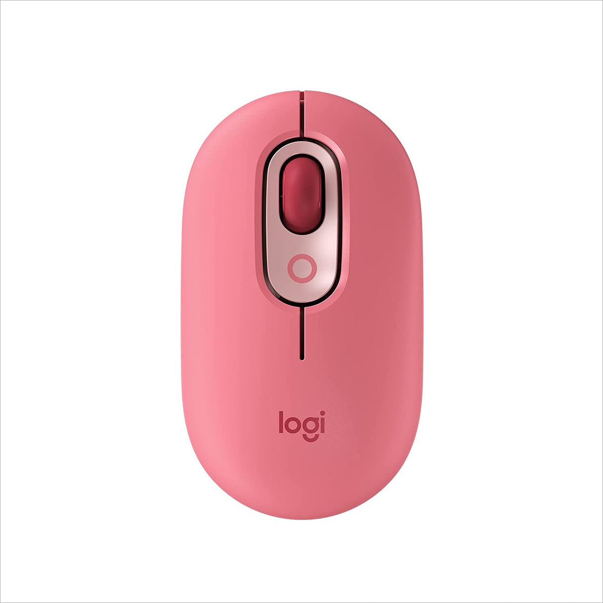 Logitech POP Mouse, Wireless Mouse with Customizable Emojis, SilentTouch Technology, Precision/Speed Scroll, Compact Design, Bluetooth, Multi-Device, OS Compatible - Heartbreaker Rose Heartbreaker Rose POP Mouse