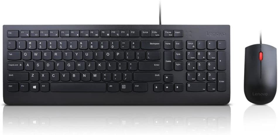 Lenovo Essential Wired Keyboard and Mouse Combo - US English Keyboard + Mouse Wired | Essential