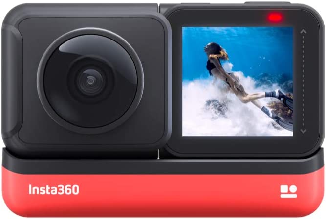 Insta360 ONE R 360 Edition – 5.7K 360 Degree Camera with Stabilization, IPX8 Waterproof, Invisible Selfie Stick Effect, Touch Screen, AI Editing