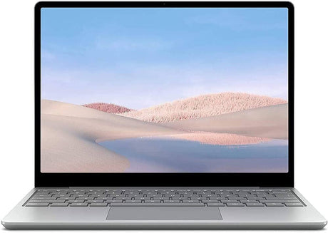 Microsoft Surface Laptop Go 12.4" Touchscreen Laptop PC, Intel Quad-Core i5-1035G1, 4GB RAM, 64GB eMMC, Webcam, Win 10 Pro, Bluetooth, Online Class Ready - Platinum Windows 10 Pro