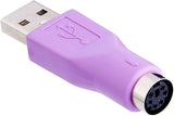 StarTech.com Replacement PS/2 Keyboard to USB Adapter - F/M - Keyboard adapter - PS/2 (F) to USB (M) - GC46MFKEY, Purple