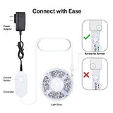 Kasa Smart LED Light Strip, 16.4ft WiFi, Works with Alexa, Google Home, SmartThings, High Brightness with 16 Million Colors, RGB, Grouping, Adjustable Length, Up to 25,000 Hours (KL400L5) 16.4 ft