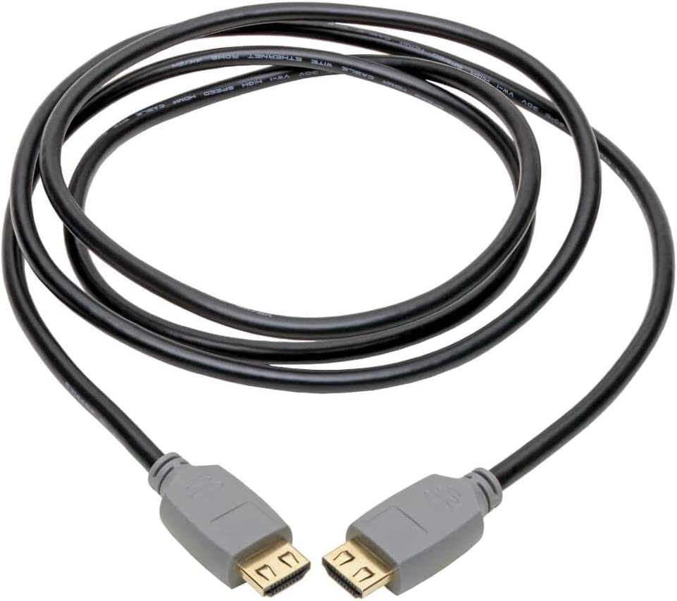Tripp Lite High Speed 4K HDMI 2.0a Cable with Gripping Connectors (M/M), Black, 6 ft. (P568-006-2A)