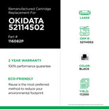 Clover imaging group Clover Remanufactured Toner Cartridge Replacement for OKI 52114502 | Black | High Yield