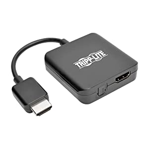 Tripp Lite HDMI Audio De-Embedder / Extractor with Built-In HDMI Cable UHD 4K x 2K (P130-06N-AUDIO),BLACK HDMI Extractor 6in